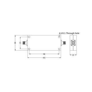 HS-Low Pass Filter With SMAF(Passband DC-6G,Rejection 50dB @7-18G)_Web1